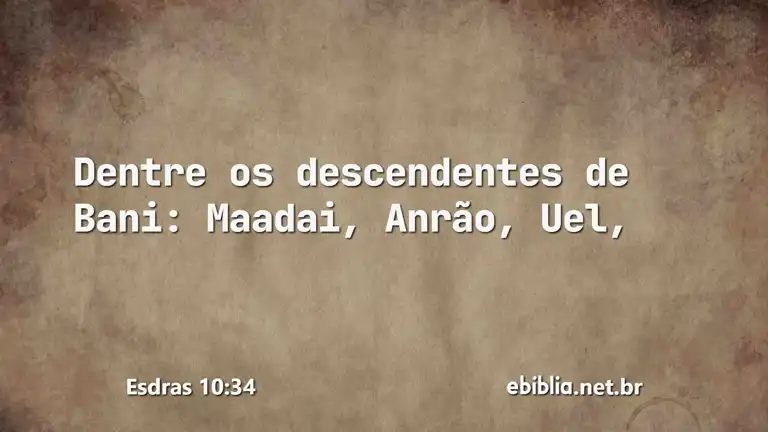 Esdras 10:34