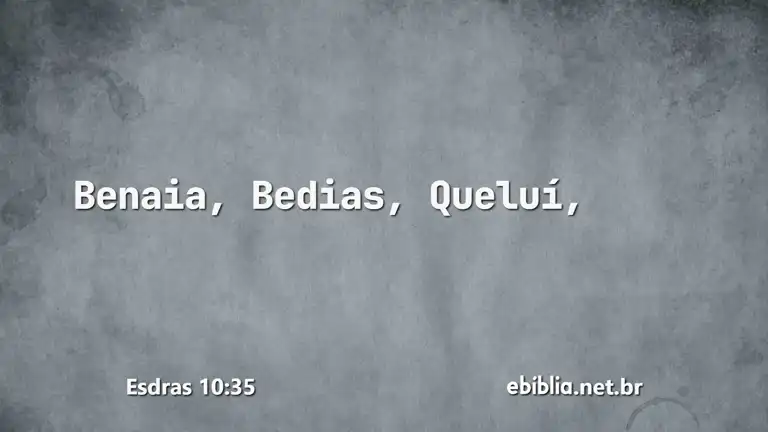 Esdras 10:35