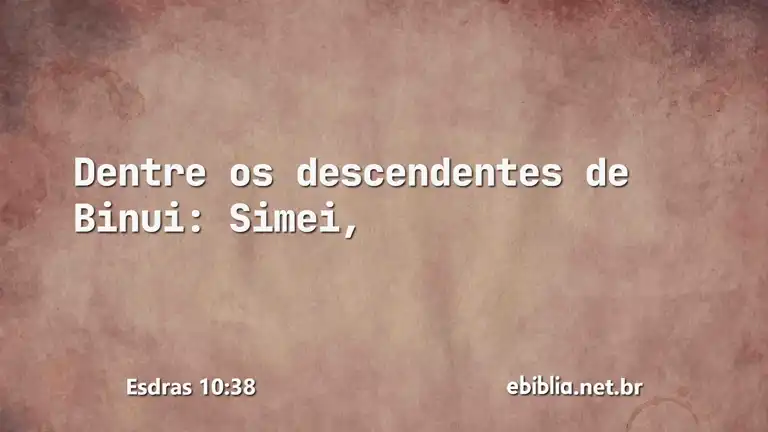 Esdras 10:38