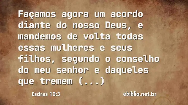 Esdras 10:3