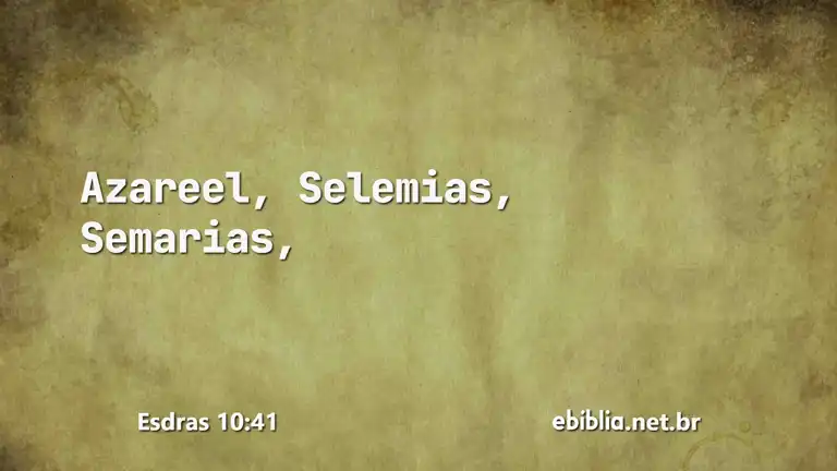 Esdras 10:41