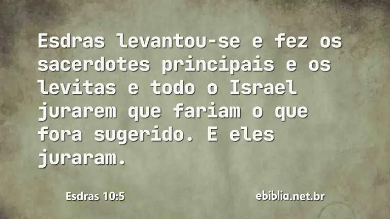 Esdras 10:5