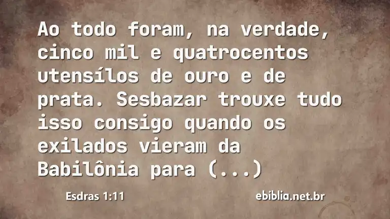 Esdras 1:11