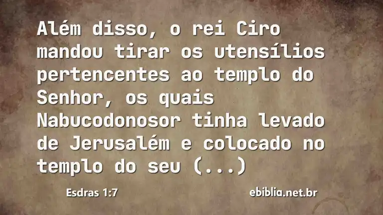 Esdras 1:7