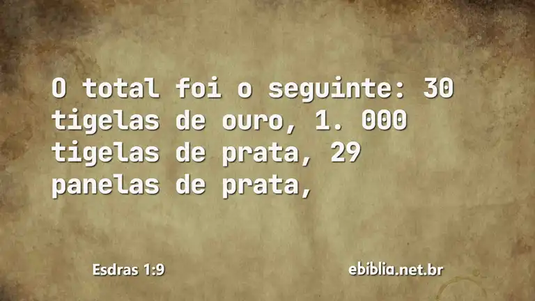 Esdras 1:9