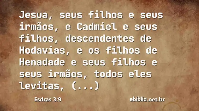 Esdras 3:9