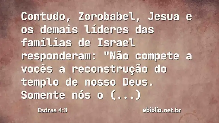 Esdras 4:3