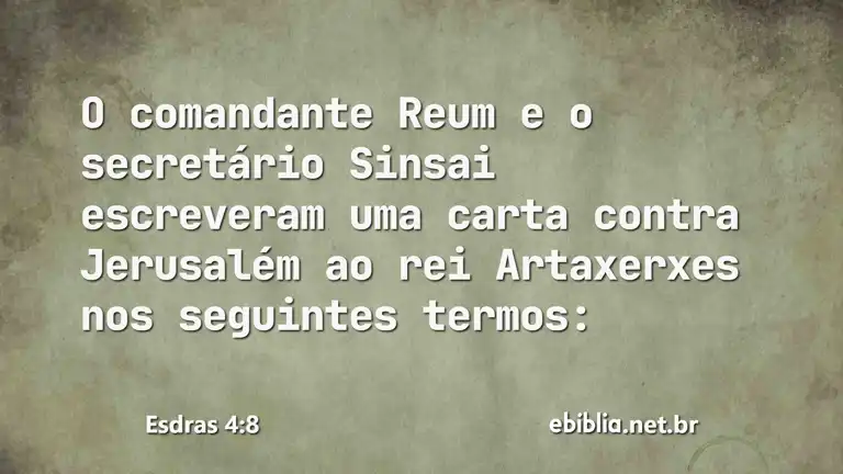 Esdras 4:8