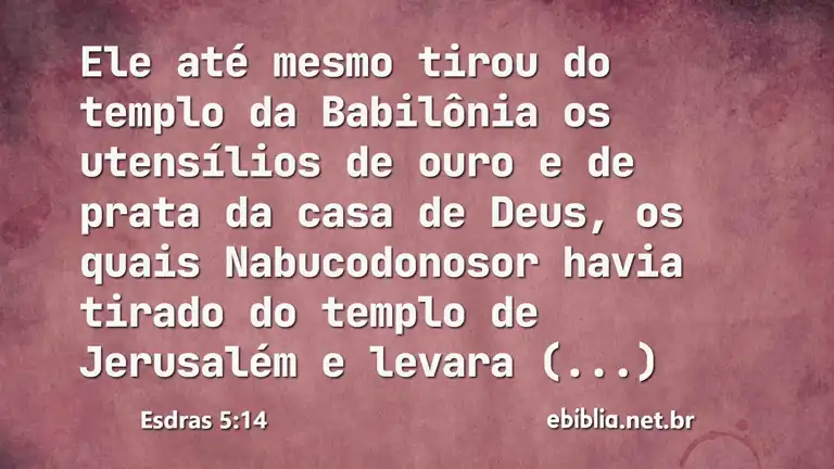 Esdras 5:14