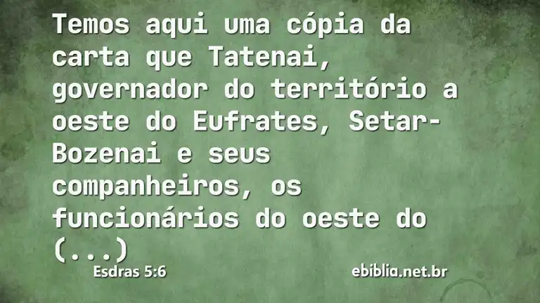 Esdras 5:6