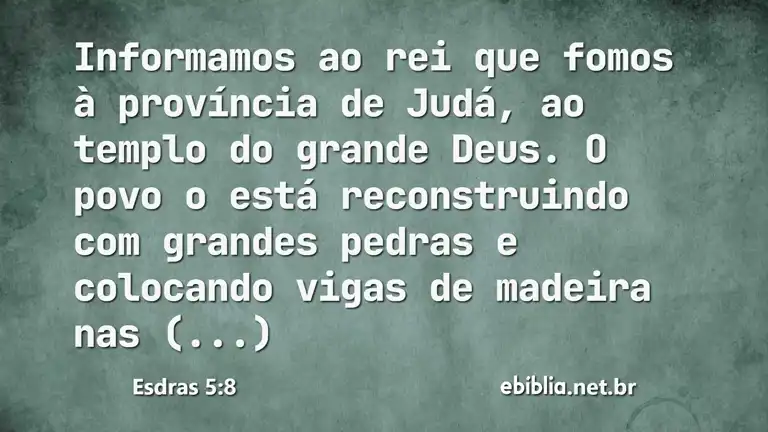 Esdras 5:8