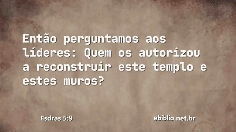 Esdras 5:9