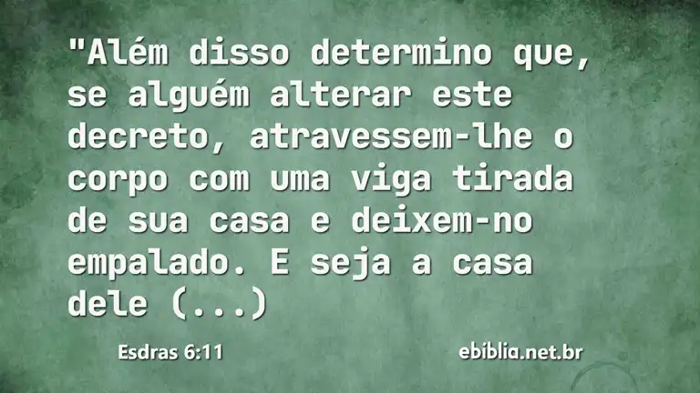 Esdras 6:11