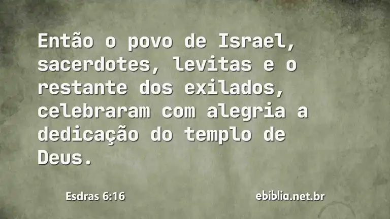 Esdras 6:16