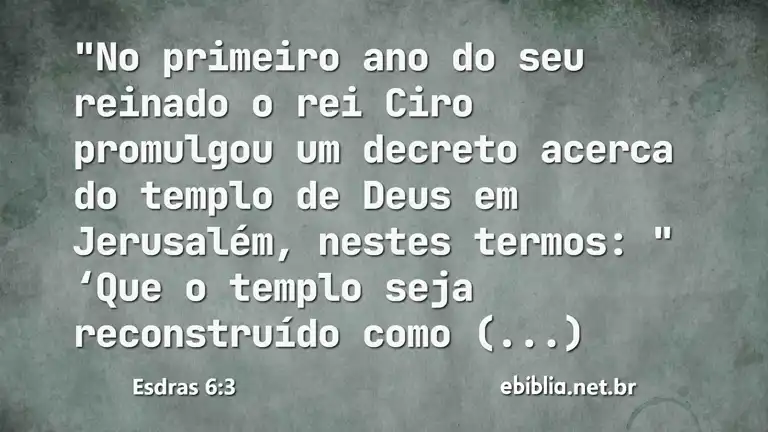 Esdras 6:3