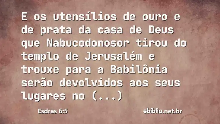 Esdras 6:5