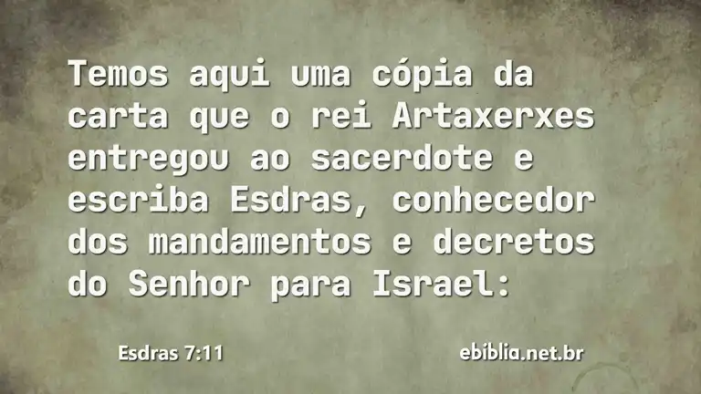 Esdras 7:11