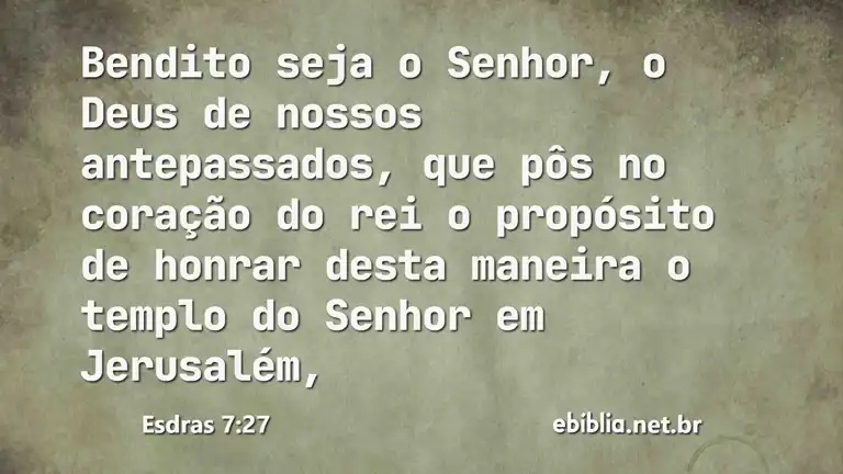 Esdras 7:27