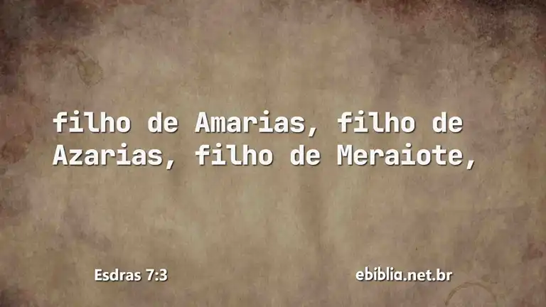 Esdras 7:3