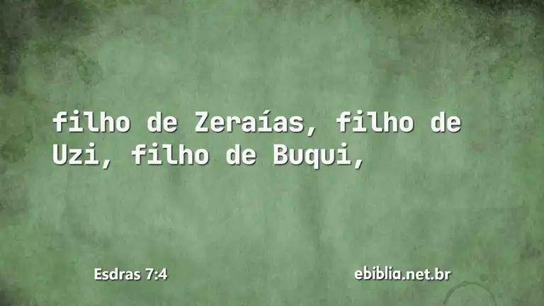 Esdras 7:4