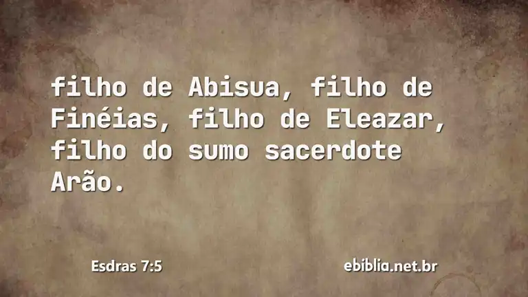 Esdras 7:5