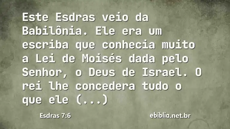 Esdras 7:6