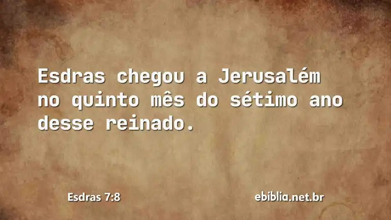 Esdras 7:8