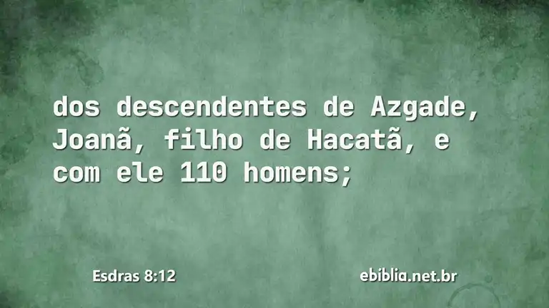 Esdras 8:12