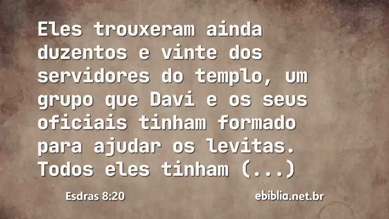 Esdras 8:20