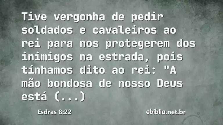 Esdras 8:22