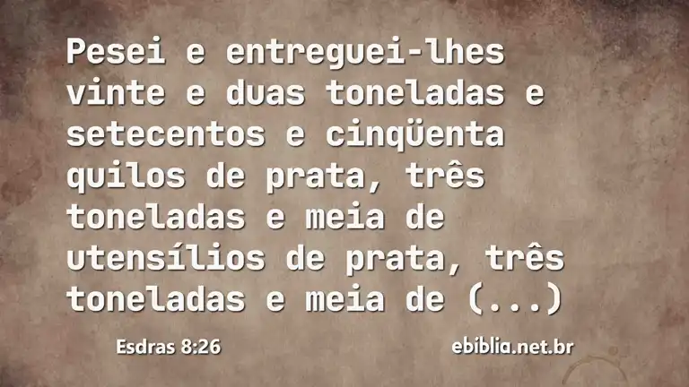 Esdras 8:26