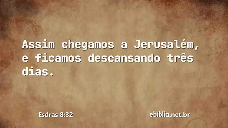 Esdras 8:32