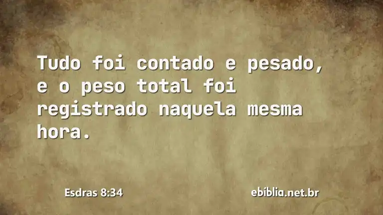 Esdras 8:34