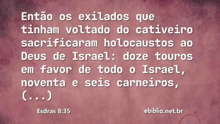 Esdras 8:35