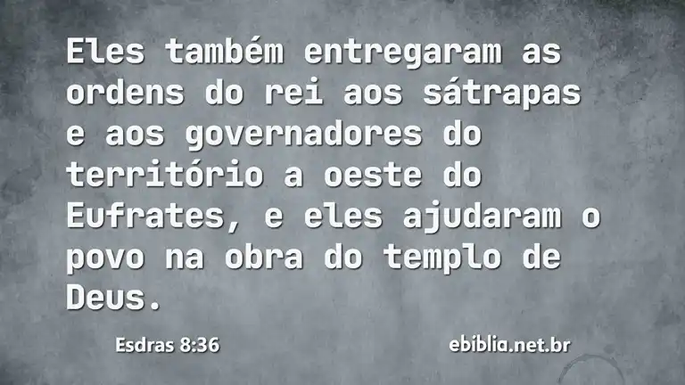 Esdras 8:36