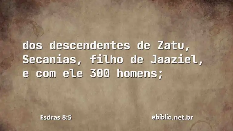 Esdras 8:5