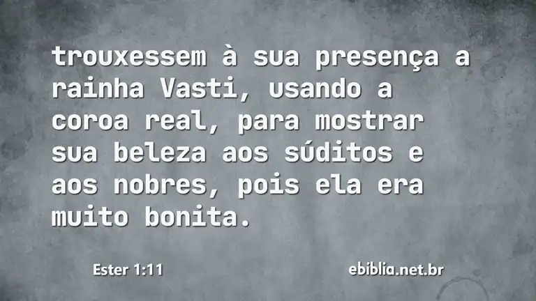 Ester 1:11