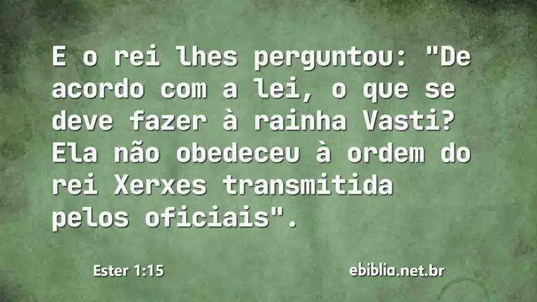 Ester 1:15