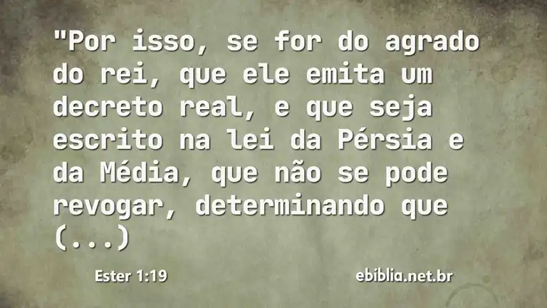 Ester 1:19