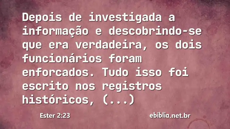 Ester 2:23