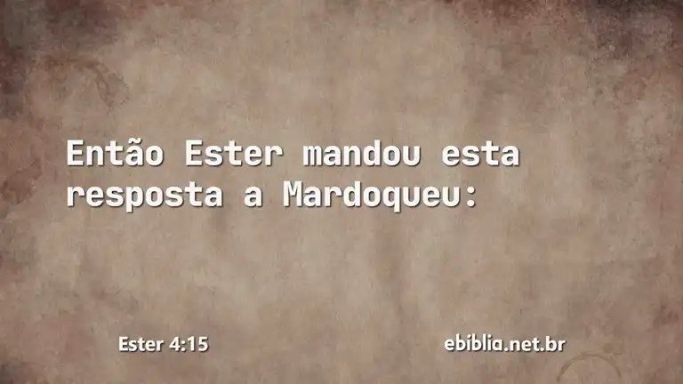 Ester 4:15