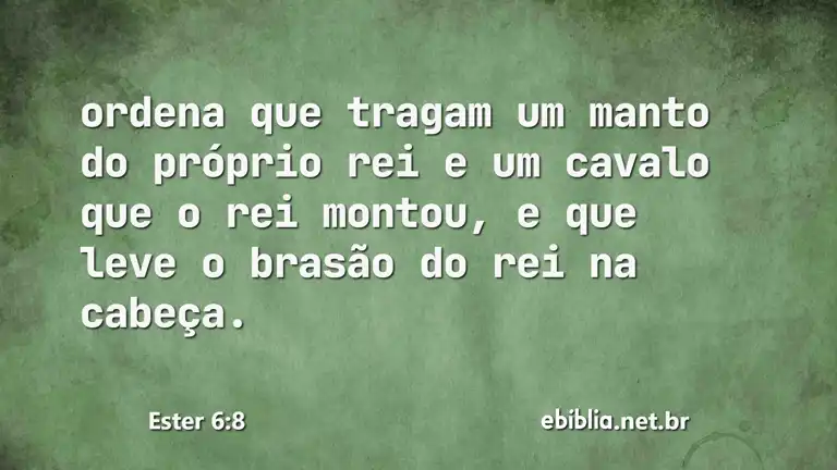 Ester 6:8