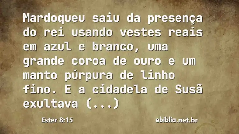 Ester 8:15