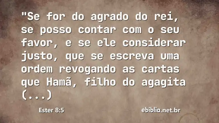 Ester 8:5