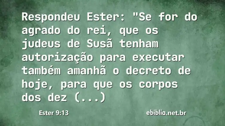 Ester 9:13