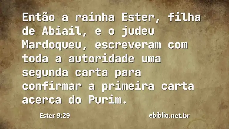 Ester 9:29