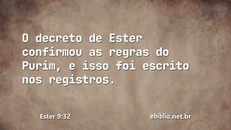 Ester 9:32