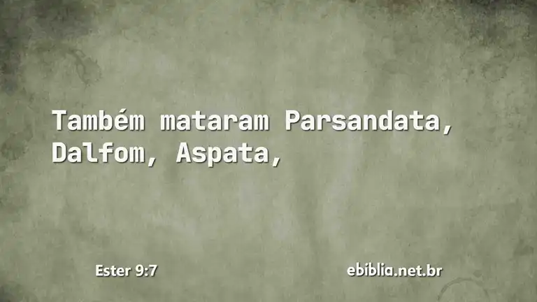 Ester 9:7