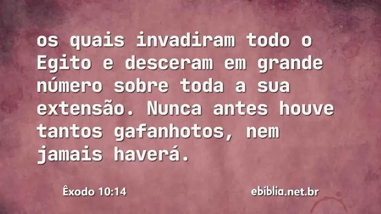 Êxodo 10:14