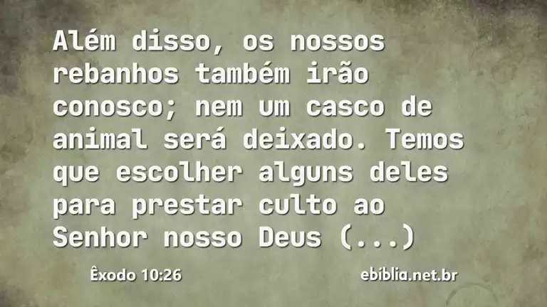 Êxodo 10:26